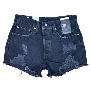 Levi’s 501 High Rise Distressed Denim Cut Off  Shorts - Size 27